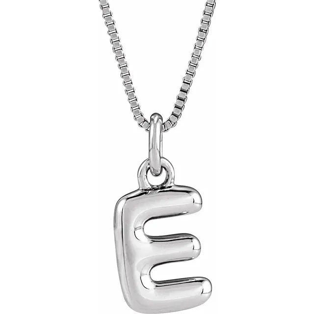 Bubble Initial Necklace