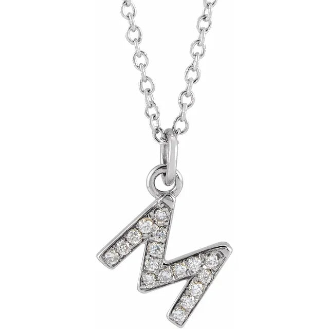 Diamond Initial Necklace