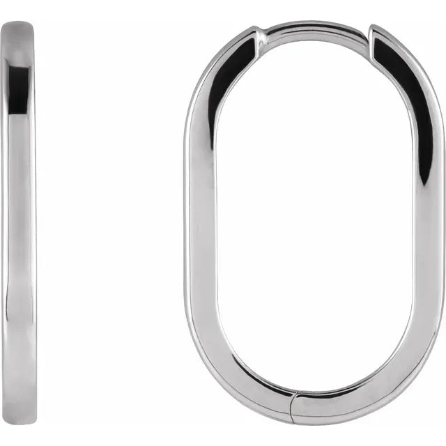Elongated Skinny Hoop