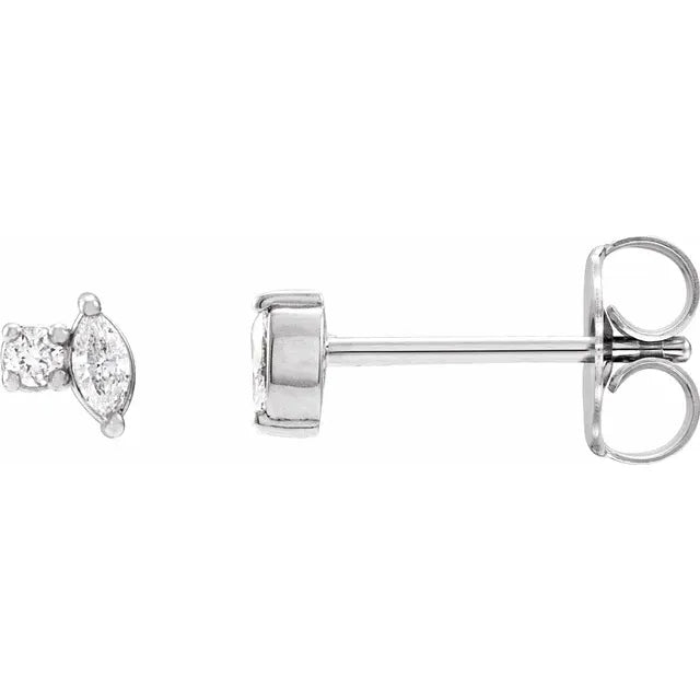 Duo Diamond Stud (Single)
