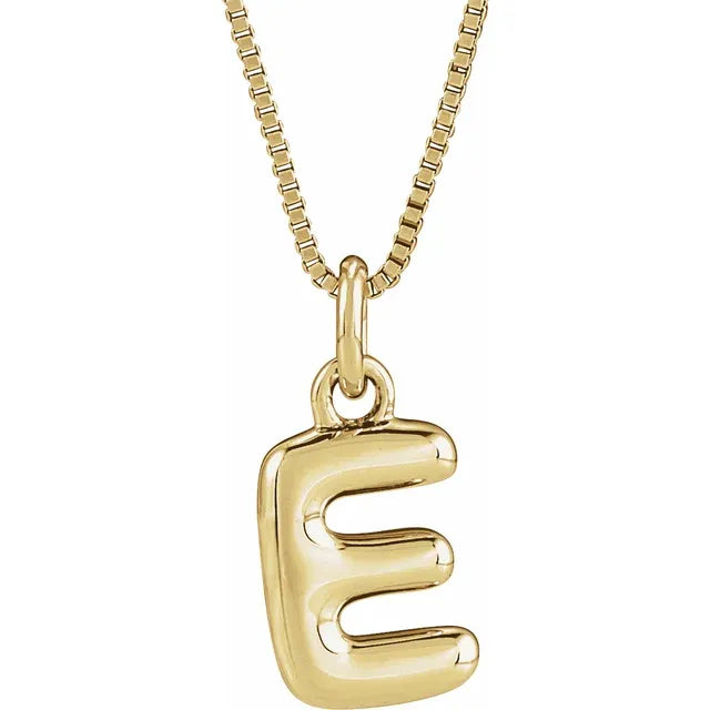 Bubble Initial Necklace