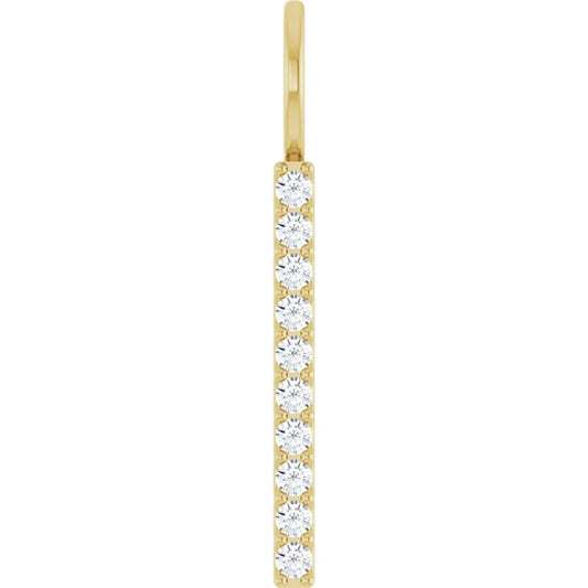 Diamond Bar Pendant