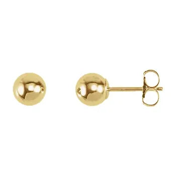 Gold Ball Earrings