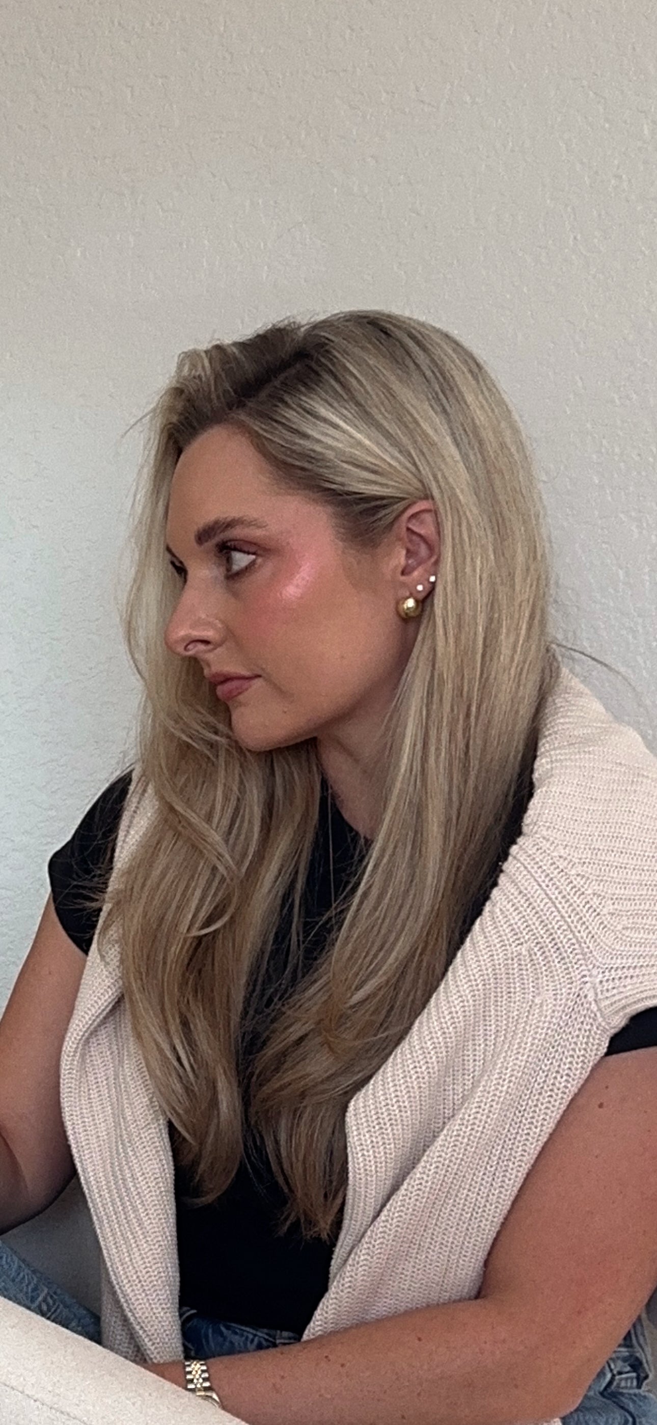 Dome Button Earrings