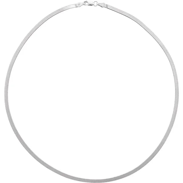 Large Herringbone Necklace