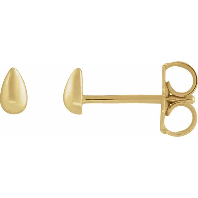 Tiny Teardrop Studs