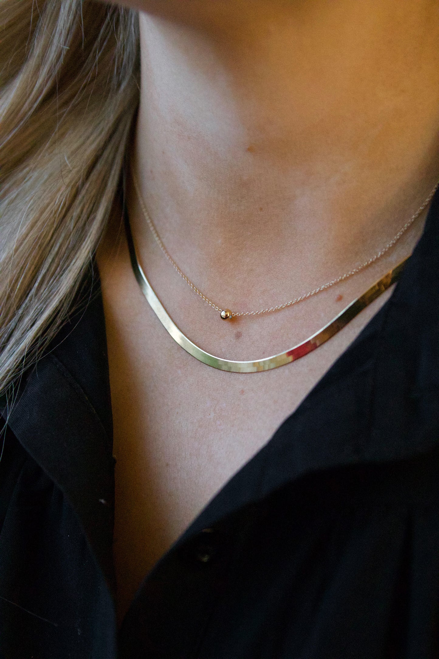 Gold Ball Necklace